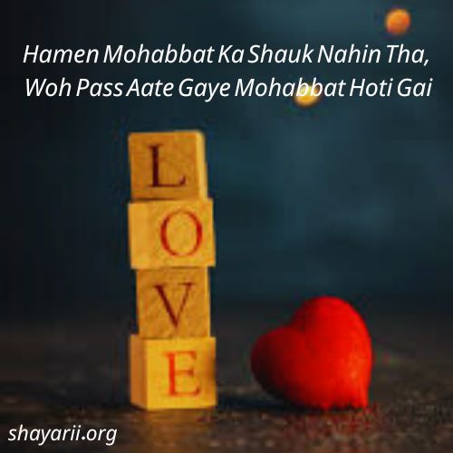 love shayari in english